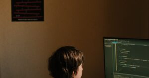 WordPress dashboard error on a laptop